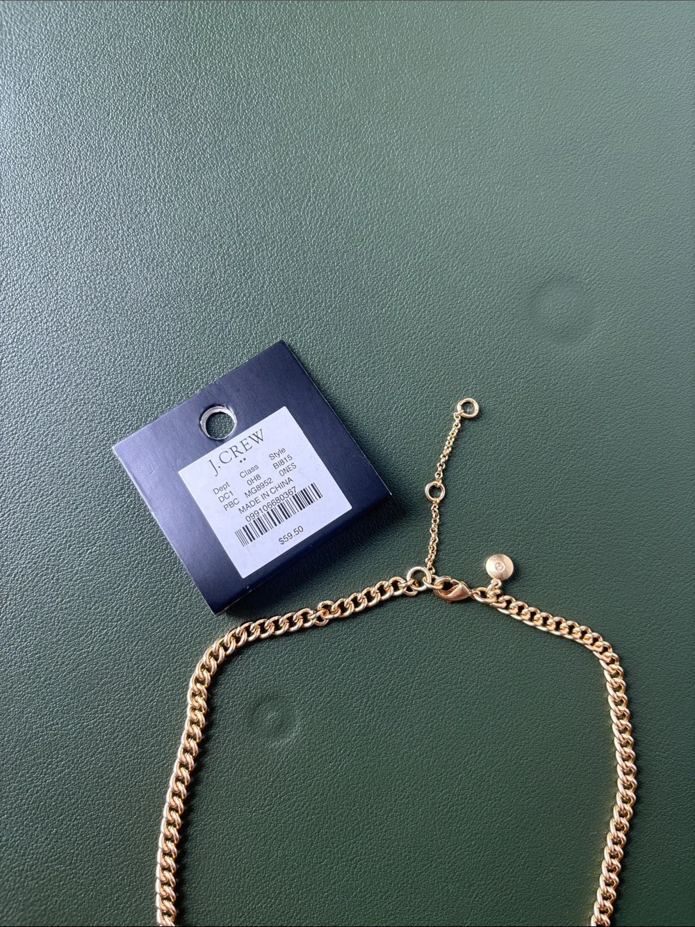 J. Crew Gold Floral Statement Necklace